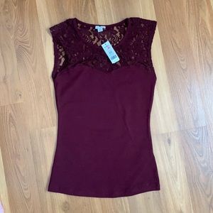 Garage maroon too with lace size XS